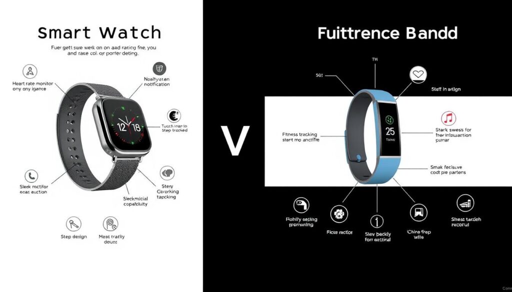 smart watch and fitness band features